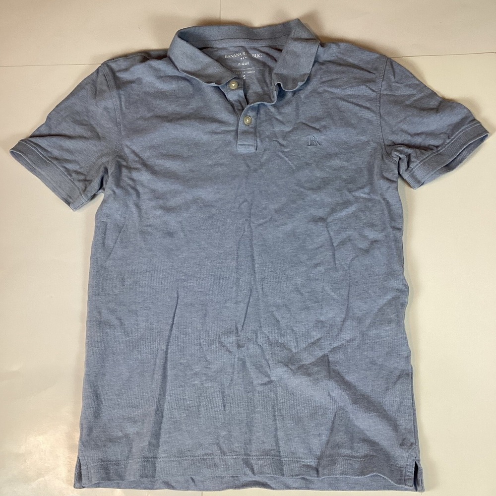 Banana Republic Mens Polo Shirt Casual Stretch Size S Small Comfort Top Work
